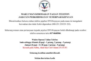 klinik veterinar di kepayan contact, Malaysia